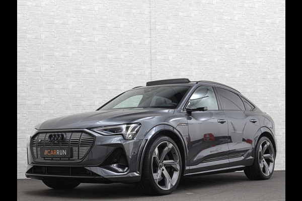 Audi e-tron Sportback S 504pk | RS-Stoelen | Panorama | 360 Camera | Valcona Leder | ACC | B&O Sound | Luchtvering | Soft-Close | Camera Spiegels | Nachtzicht | Keyless-Entry | Head-Up | 4-Zone Clima | Stoelverwarming V+A | Sfeerverlichting | Memory | Carplay |