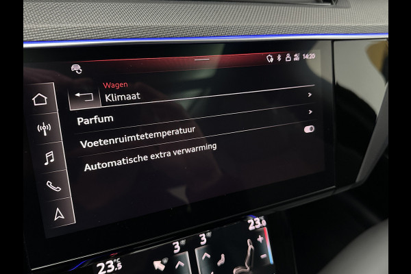 Audi e-tron Sportback S 504pk | RS-Stoelen | Panorama | 360 Camera | Valcona Leder | ACC | B&O Sound | Luchtvering | Soft-Close | Camera Spiegels | Nachtzicht | Keyless-Entry | Head-Up | 4-Zone Clima | Stoelverwarming V+A | Sfeerverlichting | Memory | Carplay |