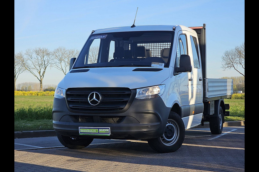 Mercedes-Benz Sprinter 315 L3 RWD Dubbele Cabine Airco Open-Laabak 3.5T-Trekhaak Euro6 150Pk!