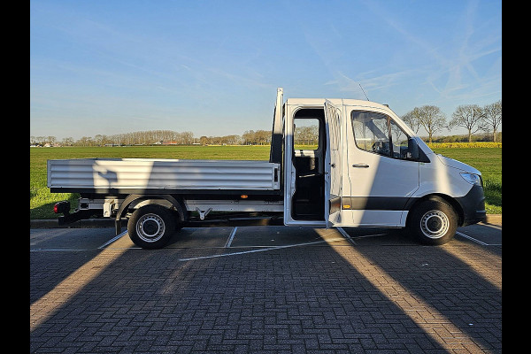 Mercedes-Benz Sprinter 315 L3 RWD Dubbele Cabine Airco Open-Laabak 3.5T-Trekhaak Euro6 150Pk!