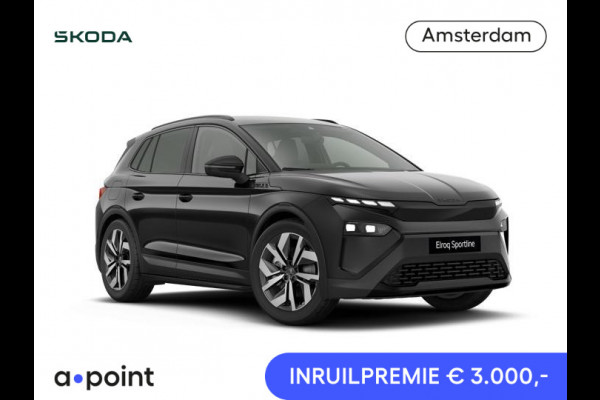 Škoda Elroq 85 Sportline | Trekhaak | elektr. achterklep | Matrix LED | Travel Assist | Stuur - en stoelverwarming |