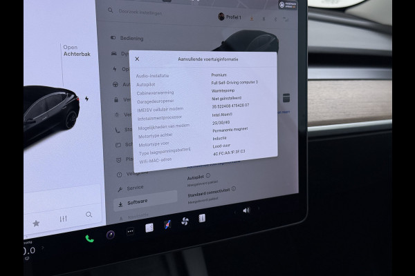Tesla Model 3 Performance 513pk AWD Facelift Warmtepomp Elek.Achterklep Dubbelglas Lmv 20" AutoPilot Panoramadak Adaptive Cruise Camera's Leer Elektr.Stuur+Stoel+Geheugen Stoel+Bank-Verwarmd Keyless Wifi 4WD 1e Eigenaar Origineel Nederlandse Auto SOH 81%