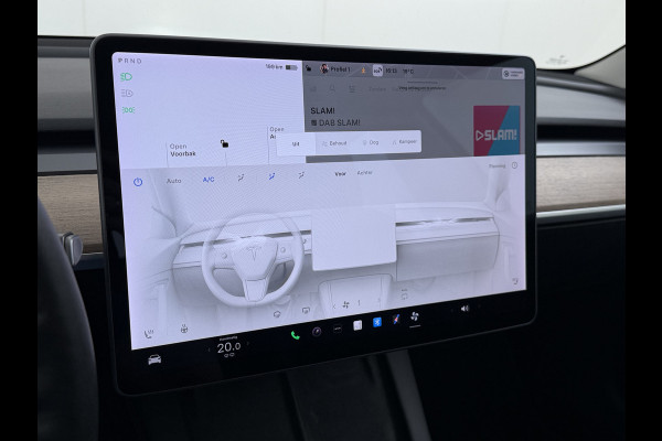 Tesla Model 3 Performance 513pk AWD Facelift Warmtepomp Elek.Achterklep Dubbelglas Lmv 20" AutoPilot Panoramadak Adaptive Cruise Camera's Leer Elektr.Stuur+Stoel+Geheugen Stoel+Bank-Verwarmd Keyless Wifi 4WD 1e Eigenaar Origineel Nederlandse Auto SOH 81%