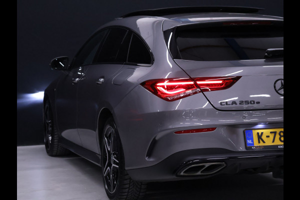 Mercedes-Benz CLA-Klasse Shooting Brake 250 e AMG Limited [SFEERVERLICHTING, TREKHAAK, CAMERA, CRUISE CONTROL, STOELVERWARMING, MEMORY SEATS, SCHUIFKANTELDAK, APPLE CARPLAY, NAVIGATIE, NIEUWSTAAT]