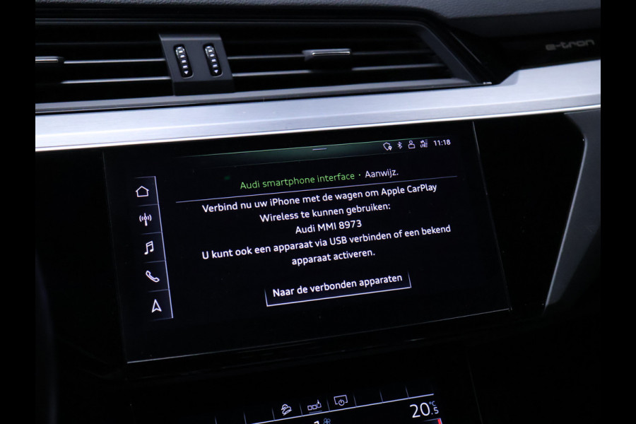 Audi e-tron Sportback 50 quattro S edition 71 kWh [ADAPTIVE CRUISE, APPLE CARPLAY, CAMERA, STOELVERWAMING, SCHUIFKANTELDAK, MEMORY, ELEKTRISCHE ACHTERKLEP, DIGITAL DASH, NAVIGATIE, NIEUWSTAAT]
