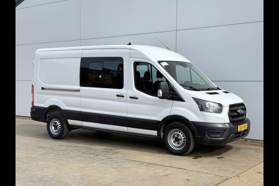 Ford Transit DC 2.0 TDCI L3H2 130PK 6- persoons Dubbele cabine L3H2 Trekhaak Parkeersensoren voor