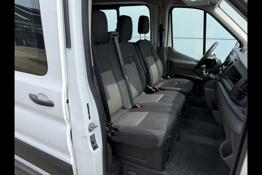 Ford Transit DC 2.0 TDCI L3H2 130PK 6- persoons Dubbele cabine L3H2 Trekhaak Parkeersensoren voor