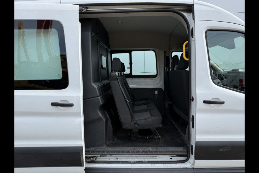 Ford Transit DC 2.0 TDCI L3H2 130PK 6- persoons Dubbele cabine L3H2 Trekhaak Parkeersensoren voor