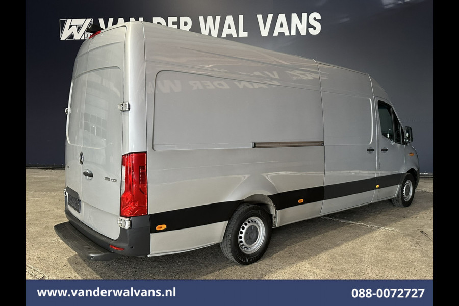 Mercedes-Benz Sprinter 316 CDI 164pk L3H2 Euro6 Airco | Camera | Navigatie | Apple Carplay | Cruisecontrol | Stoelverwarming Android Auto, Chauffeursstoel, Parkeersensoren, Bijrijdersbank