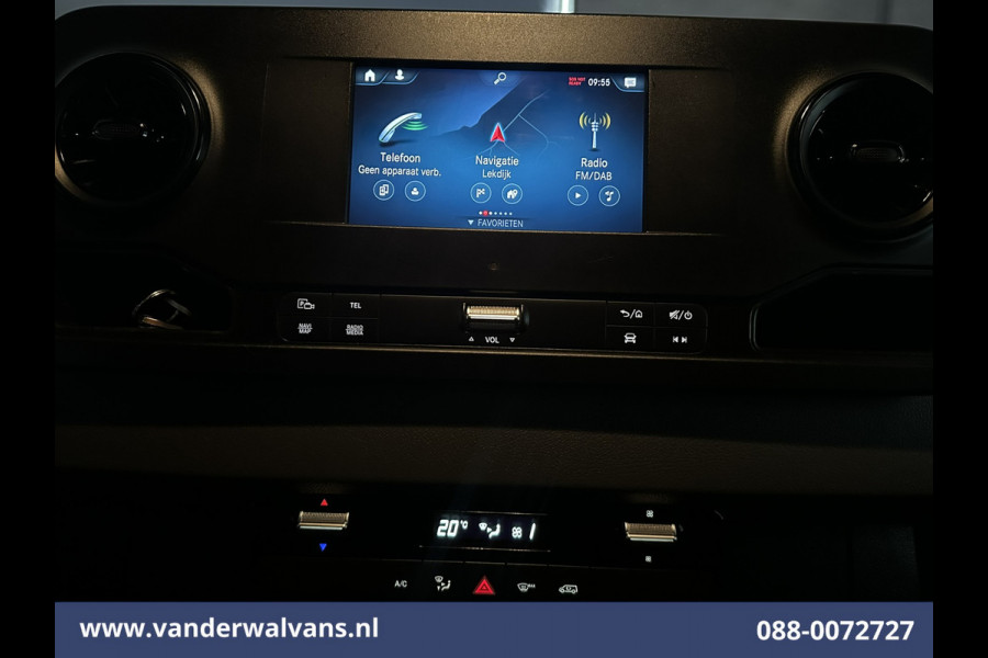 Mercedes-Benz Sprinter 316 CDI 164pk L3H2 Euro6 Airco | Camera | Navigatie | Apple Carplay | Cruisecontrol | Stoelverwarming Android Auto, Chauffeursstoel, Parkeersensoren, Bijrijdersbank