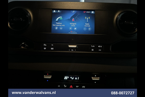 Mercedes-Benz Sprinter 316 CDI 164pk L3H2 Euro6 Airco | Camera | Navigatie | Apple Carplay | Cruisecontrol | Stoelverwarming Android Auto, Chauffeursstoel, Parkeersensoren, Bijrijdersbank