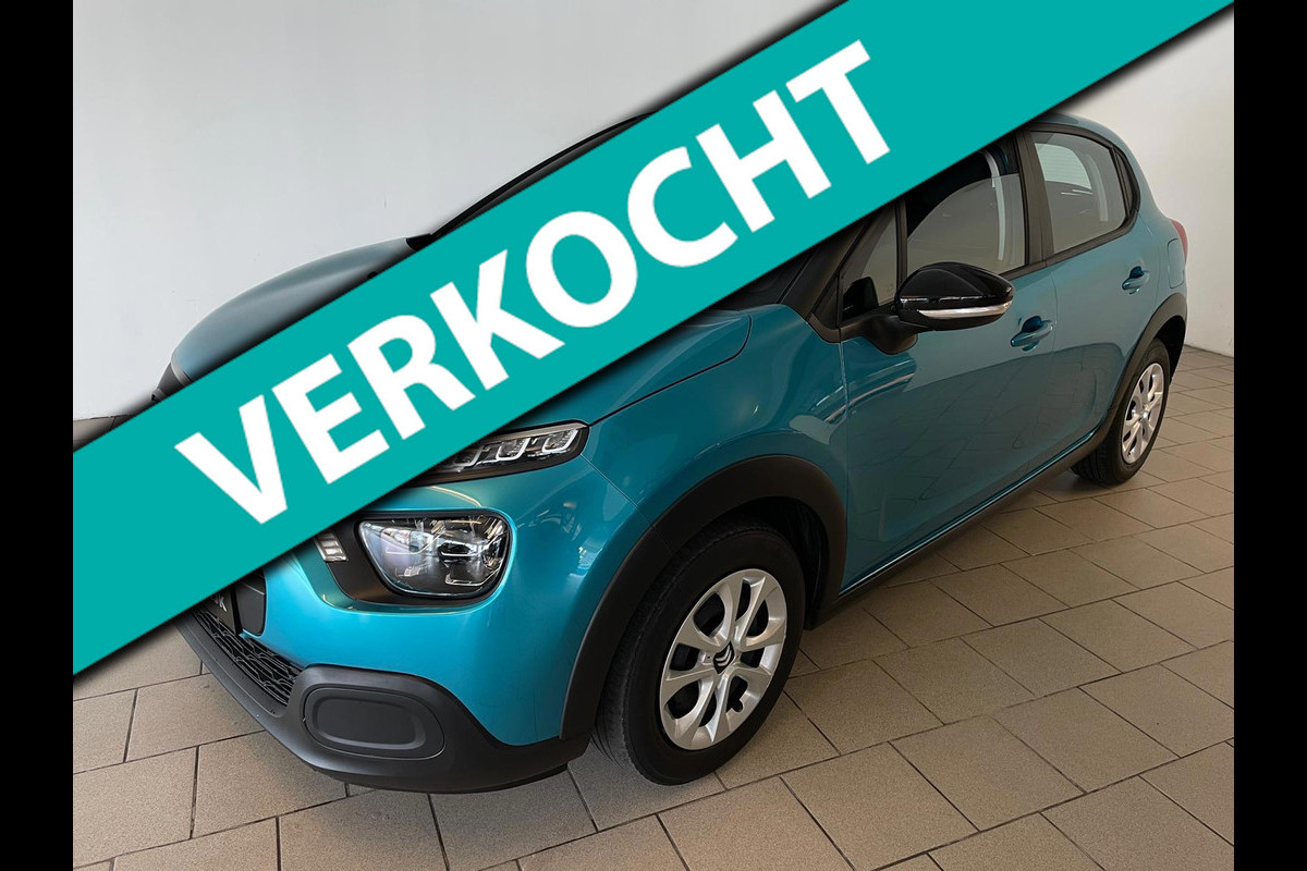 Citroën C3 1.2 PureTech Live AIRCO SCHERM ELELK RAMEN CENT VERG MULTI STUUR 5DRS LAGE KM STAND ZEER NETTE AUTO