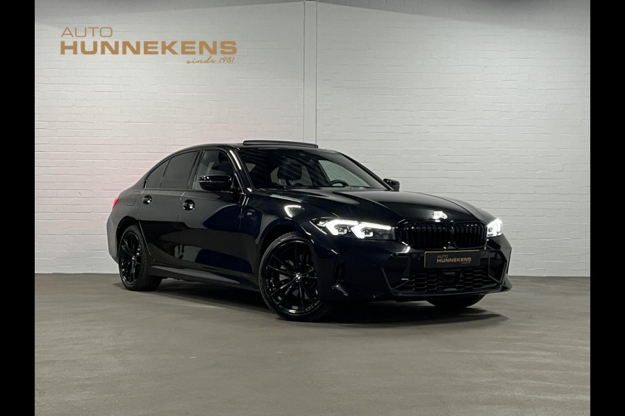 BMW 3-serie 330e M-pakket | Adapt. cruise | Open dak | Trekhaak | Head-up | Stoelverwarming | Sfeerverlichting | Carplay | Leder