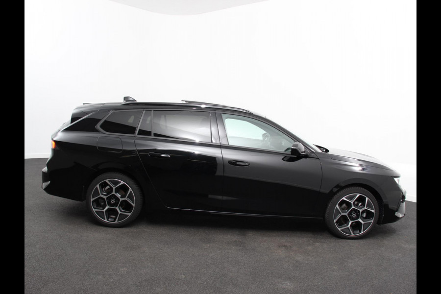 Opel Astra Sports Tourer 1.2 Turbo 130pk Automaat Ultimate Panoramadak Navigatie Apple Carplay/Android Auto 360 Camera Parkeersensoren Adaptive Cruise Control Full LED Stoel-en stuurverwarming Virtual Cockpit Climate Control Lichtmetalen velgen