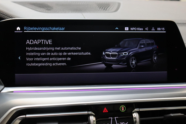 BMW X5 xDrive45e High Executive M Sport Pakket Automaat / Live Cockpit Professional / Head-Up Display / Driving Assistant Professional / Warmtecomfortpakket / Stoelventilatie / Luchtvering / 22 Inch / Panoramadak / M Sportremsysteem / Adaptieve LED-koplamp / Comfortstoelen / Shadow Line