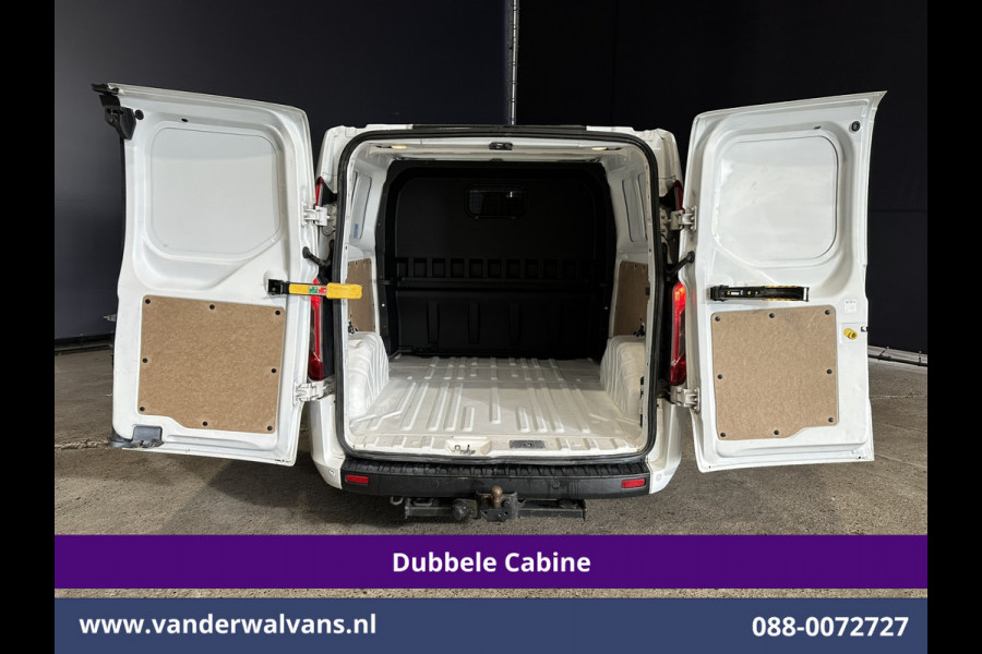 Ford Transit Custom 2.0 TDCI 131pk L2H1 Dubbele Cabine Euro6 Airco | 6-Zits | Cruisecontrol | 2550kg Trekhaak Verwarmde voorruit, Parkeersensoren