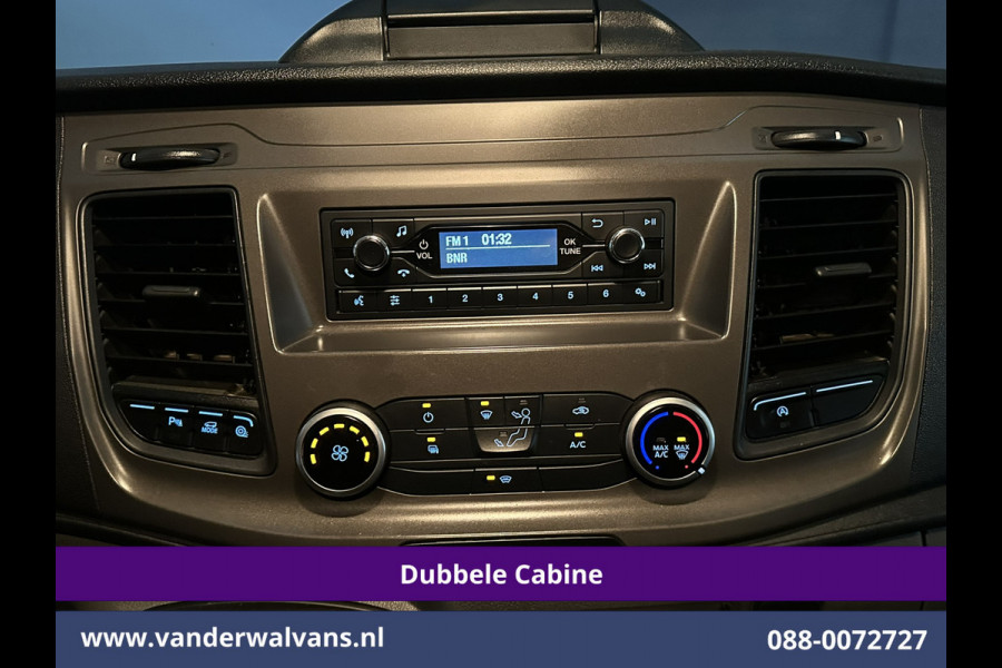 Ford Transit Custom 2.0 TDCI 131pk L2H1 Dubbele Cabine Euro6 Airco | 6-Zits | Cruisecontrol | 2550kg Trekhaak Verwarmde voorruit, Parkeersensoren
