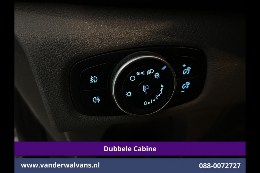 Ford Transit Custom 2.0 TDCI 131pk L2H1 Dubbele Cabine Euro6 Airco | 6-Zits | Cruisecontrol | 2550kg Trekhaak Verwarmde voorruit, Parkeersensoren