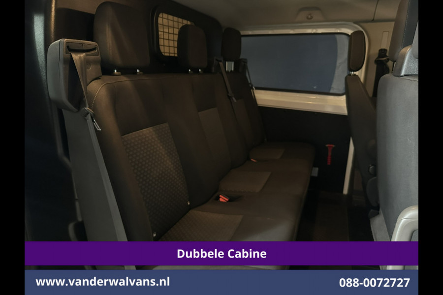 Ford Transit Custom 2.0 TDCI 131pk L2H1 Dubbele Cabine Euro6 Airco | 6-Zits | Cruisecontrol | 2550kg Trekhaak Verwarmde voorruit, Parkeersensoren