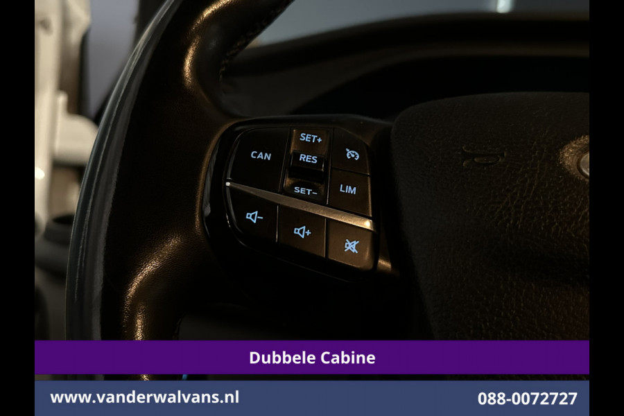 Ford Transit Custom 2.0 TDCI 131pk L2H1 Dubbele Cabine Euro6 Airco | 6-Zits | Cruisecontrol | 2550kg Trekhaak Verwarmde voorruit, Parkeersensoren