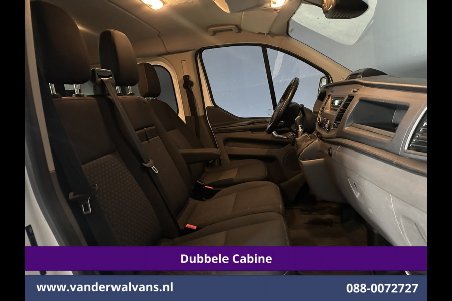 Ford Transit Custom 2.0 TDCI 131pk L2H1 Dubbele Cabine Euro6 Airco | 6-Zits | Cruisecontrol | 2550kg Trekhaak Verwarmde voorruit, Parkeersensoren