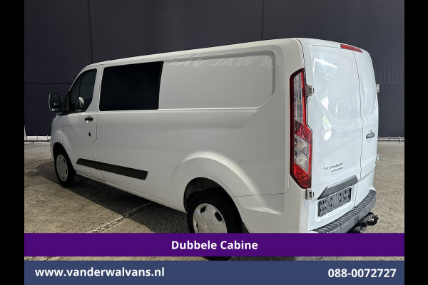 Ford Transit Custom 2.0 TDCI 131pk L2H1 Dubbele Cabine Euro6 Airco | 6-Zits | Cruisecontrol | 2550kg Trekhaak Verwarmde voorruit, Parkeersensoren