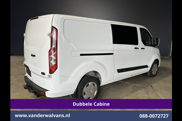 Ford Transit Custom 2.0 TDCI 131pk L2H1 Dubbele Cabine Euro6 Airco | 6-Zits | Cruisecontrol | 2550kg Trekhaak Verwarmde voorruit, Parkeersensoren