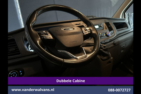 Ford Transit Custom 2.0 TDCI 131pk L2H1 Dubbele Cabine Euro6 Airco | 6-Zits | Cruisecontrol | 2550kg Trekhaak Verwarmde voorruit, Parkeersensoren