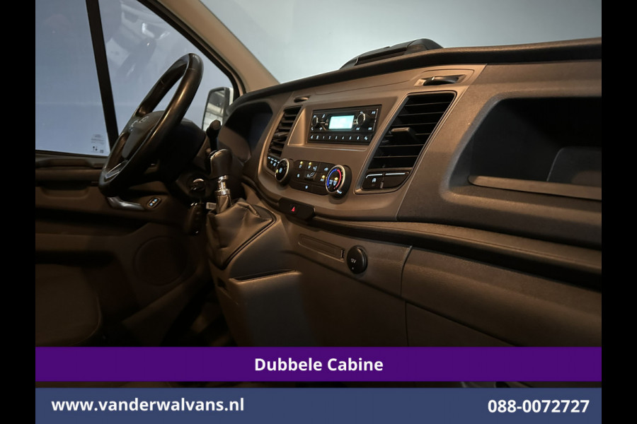 Ford Transit Custom 2.0 TDCI 131pk L2H1 Dubbele Cabine Euro6 Airco | 6-Zits | Cruisecontrol | 2550kg Trekhaak Verwarmde voorruit, Parkeersensoren
