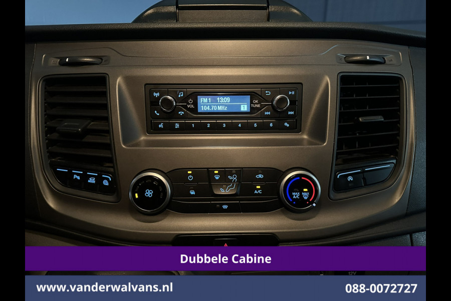 Ford Transit Custom 2.0 TDCI 131pk L2H1 Dubbele Cabine Euro6 Airco | 6-Zits | Cruisecontrol | 2550kg Trekhaak Verwarmde voorruit, Parkeersensoren