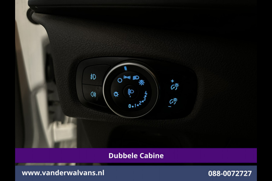 Ford Transit Custom 2.0 TDCI 131pk L2H1 Dubbele Cabine Euro6 Airco | 6-Zits | Cruisecontrol | 2550kg Trekhaak Verwarmde voorruit, Parkeersensoren