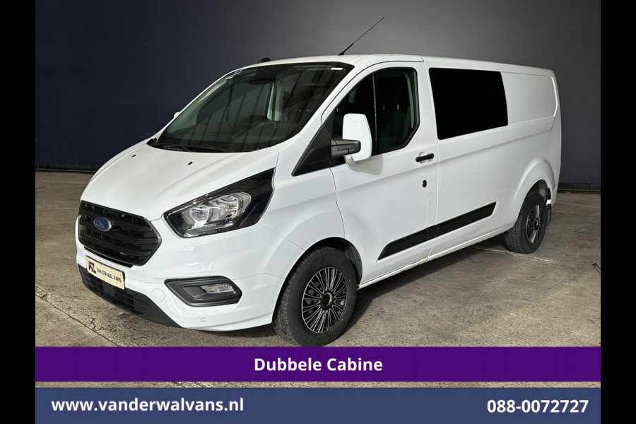 Ford Transit Custom 2.0 TDCI 131pk L2H1 Dubbele Cabine Euro6 Airco | 6-Zits | Cruisecontrol | 2550kg Trekhaak Verwarmde voorruit, Parkeersensoren