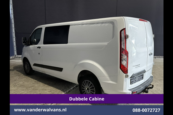 Ford Transit Custom 2.0 TDCI 131pk L2H1 Dubbele Cabine Euro6 Airco | 6-Zits | Cruisecontrol | 2550kg Trekhaak Verwarmde voorruit, Parkeersensoren