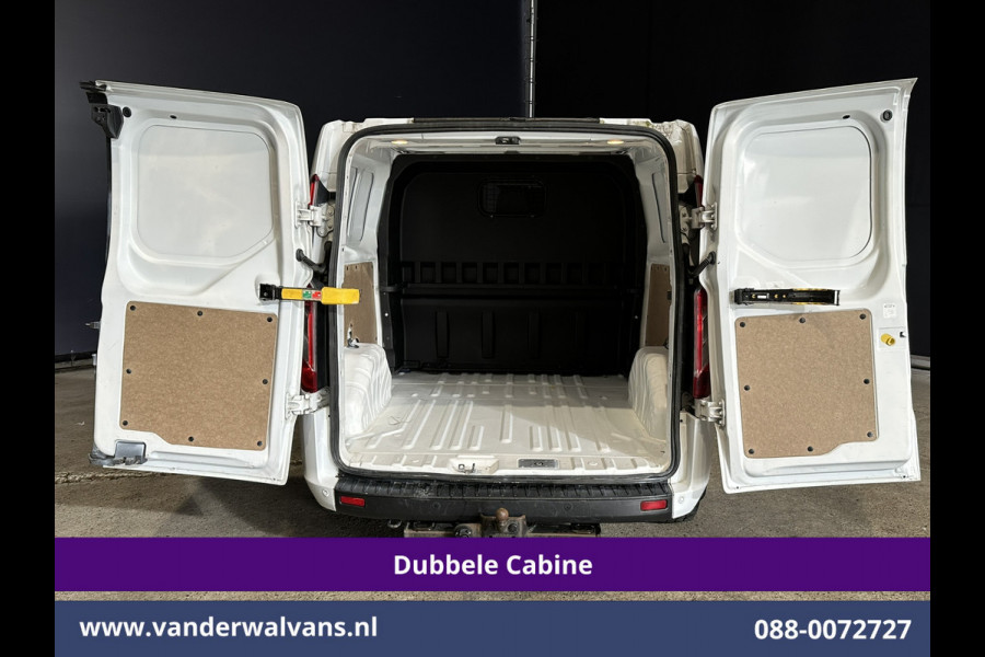 Ford Transit Custom 2.0 TDCI 131pk L2H1 Dubbele Cabine Euro6 Airco | 6-Zits | Cruisecontrol | 2550kg Trekhaak Verwarmde voorruit, Parkeersensoren