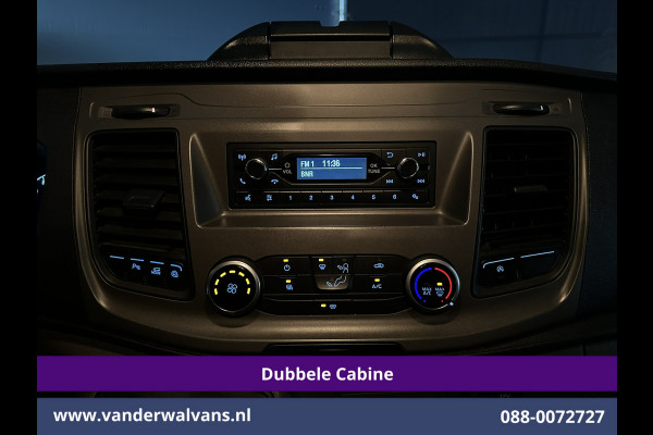 Ford Transit Custom 2.0 TDCI 131pk L2H1 Dubbele Cabine Euro6 Airco | 6-Zits | Cruisecontrol | 2550kg Trekhaak Verwarmde voorruit, Parkeersensoren