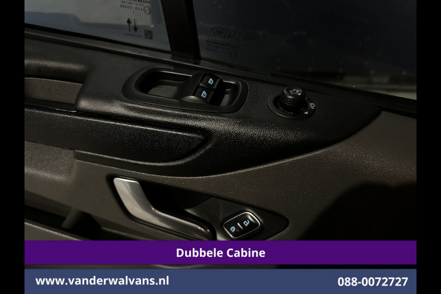 Ford Transit Custom 2.0 TDCI 131pk L2H1 Dubbele Cabine Euro6 Airco | 6-Zits | Cruisecontrol | 2550kg Trekhaak Verwarmde voorruit, Parkeersensoren