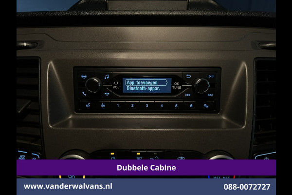 Ford Transit Custom 2.0 TDCI 131pk L2H1 Dubbele Cabine Euro6 Airco | 6-Zits | Cruisecontrol | 2550kg Trekhaak Verwarmde voorruit, Parkeersensoren