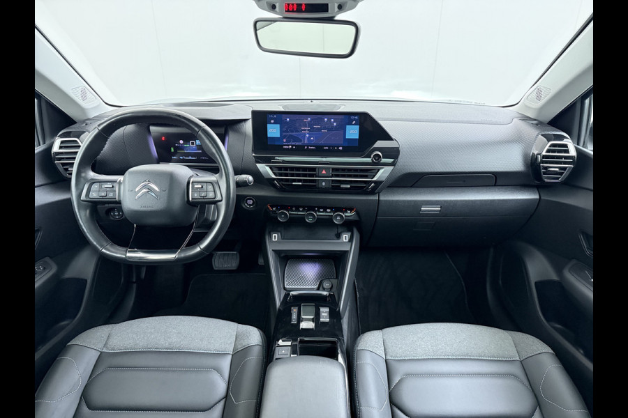 Citroën Ë-C4 50kWh SOH 100% Panorama-Schuifdak Stoel+Stuurverwarming Head-Up Display Adap.Cruise 360°Camera Apple Carplay Android Auto Navi E Keyless Lmv Led Isofix DAB Lane Assist Voorruitverwarming Regen-Lichtsensor Dodehoek detector Bluetooth Rijstrooksensor