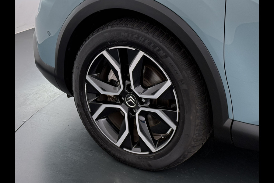 Citroën Ë-C4 50kWh SOH 100% Panorama-Schuifdak Stoel+Stuurverwarming Head-Up Display Adap.Cruise 360°Camera Apple Carplay Android Auto Navi E Keyless Lmv Led Isofix DAB Lane Assist Voorruitverwarming Regen-Lichtsensor Dodehoek detector Bluetooth Rijstrooksensor