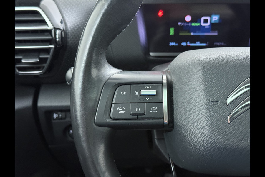 Citroën Ë-C4 50kWh SOH 100% Panorama-Schuifdak Stoel+Stuurverwarming Head-Up Display Adap.Cruise 360°Camera Apple Carplay Android Auto Navi E Keyless Lmv Led Isofix DAB Lane Assist Voorruitverwarming Regen-Lichtsensor Dodehoek detector Bluetooth Rijstrooksensor