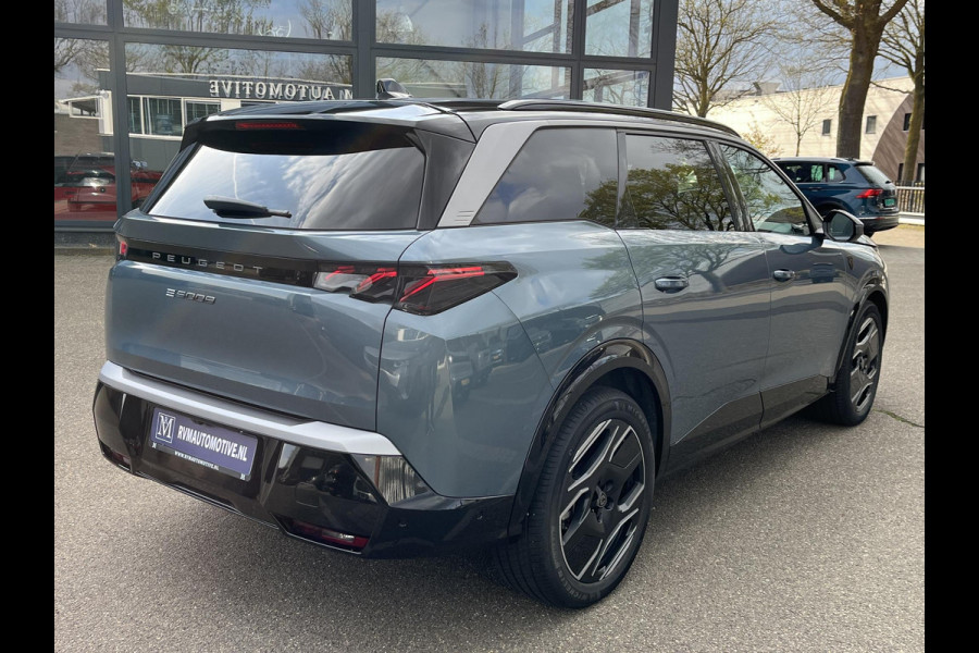 Peugeot E-5008 GT 73 kWh SOH 95%| 7 PERSOONS | COMPLEET UITGEVOERD| STOEL VENTILATIE |WARMTEPOMP| ADAPTIEVE CRUISE CONTROL | 360° CAMERA | ACHTERBANK VERWARMD |STOEL+ STUURVERWARMING| MEMORY STOEL MET MASSAGE| DODE HOEK SENSOR| ELEKTRISCHE ACHTERKLEP