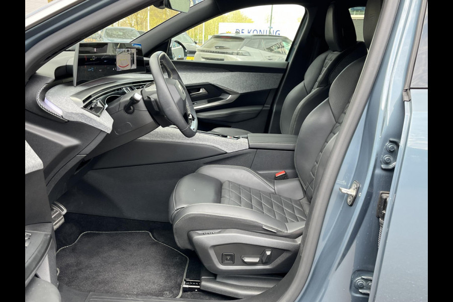 Peugeot E-5008 GT 73 kWh SOH 95%| 7 PERSOONS | COMPLEET UITGEVOERD| STOEL VENTILATIE |WARMTEPOMP| ADAPTIEVE CRUISE CONTROL | 360° CAMERA | ACHTERBANK VERWARMD |STOEL+ STUURVERWARMING| MEMORY STOEL MET MASSAGE| DODE HOEK SENSOR| ELEKTRISCHE ACHTERKLEP