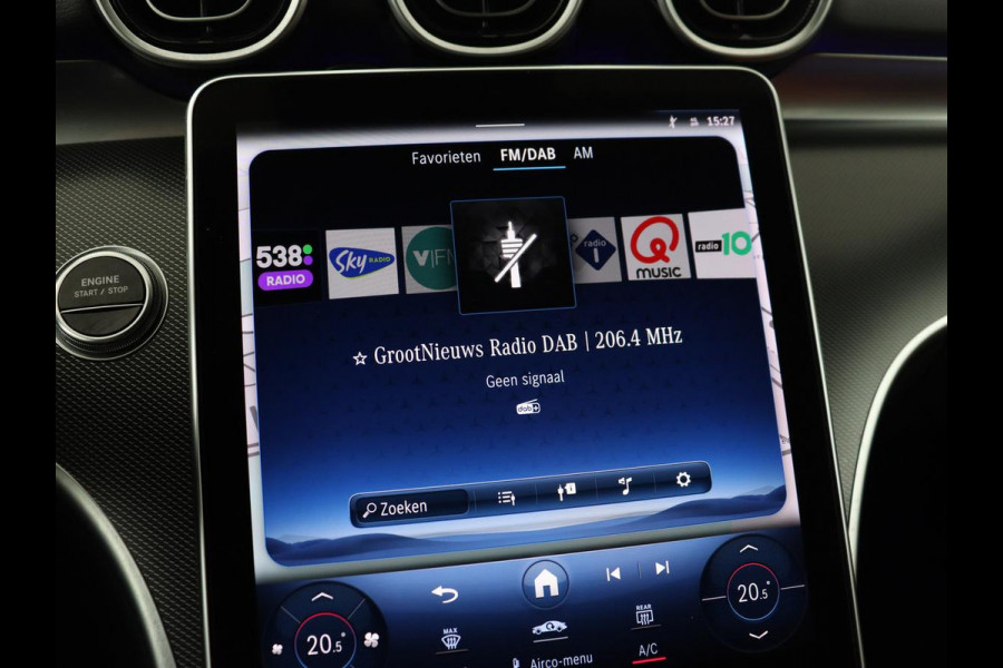 Mercedes-Benz C-Klasse 300e Luxury Line | SOH 92% | Leder | Trekhaak | Stoelverwarming | Sfeerverlichting | Carplay | Full LED | Navigatie | Camera | Park Assist | Dodehoek detectie | PHEV | Plug In