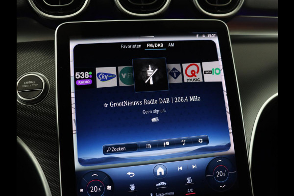 Mercedes-Benz C-Klasse 300e Luxury Line | SOH 92% | Leder | Trekhaak | Stoelverwarming | Sfeerverlichting | Carplay | Full LED | Navigatie | Camera | Park Assist | Dodehoek detectie | PHEV | Plug In