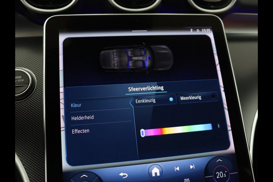 Mercedes-Benz C-Klasse 300e Luxury Line | SOH 92% | Leder | Trekhaak | Stoelverwarming | Sfeerverlichting | Carplay | Full LED | Navigatie | Camera | Park Assist | Dodehoek detectie | PHEV | Plug In