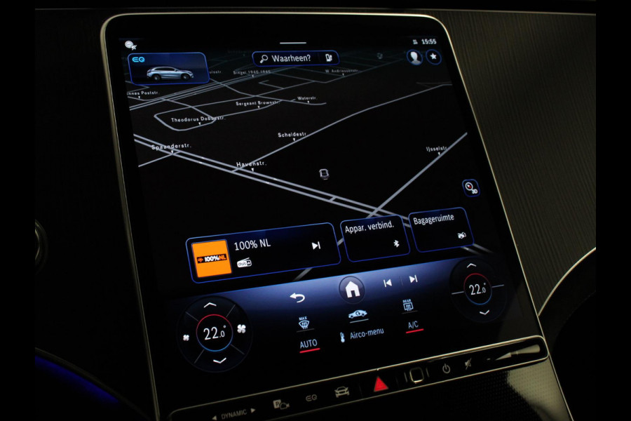 Mercedes-Benz EQE SUV 350 4Matic AMG Line 292pk Climate control Adaptieve cruise control Parkeersensoren Achteruitrijcamera Sfeerverlichting Stoelverwarming Keyless LED Navigatie