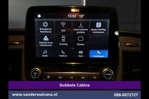 Ford Transit Custom 2.0 TDCI 131pk L2H1 Dubbele Cabine Euro6 Airco | 6-Zits | Camera | Apple Carplay | Xenon | Cruisecontrol 2540kg Trekhaak, Android Auto, Verwarmde voorruit, Parkeersensoren