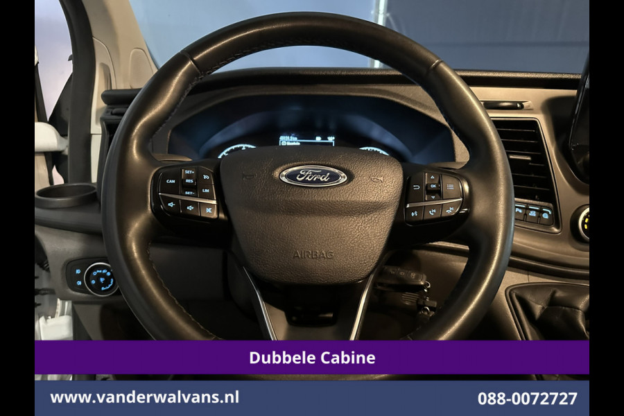 Ford Transit Custom 2.0 TDCI 131pk L2H1 Dubbele Cabine Euro6 Airco | 6-Zits | Camera | Apple Carplay | Xenon | Cruisecontrol 2540kg Trekhaak, Android Auto, Verwarmde voorruit, Parkeersensoren