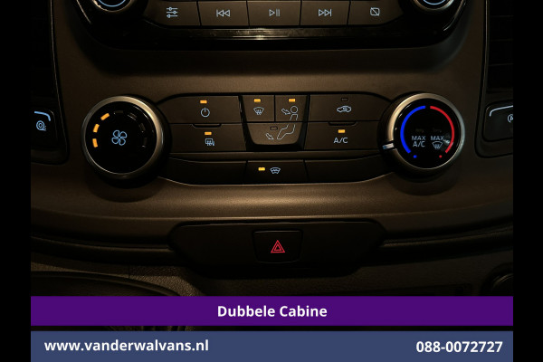 Ford Transit Custom 2.0 TDCI 131pk L2H1 Dubbele Cabine Euro6 Airco | 6-Zits | Camera | Apple Carplay | Xenon | Cruisecontrol 2540kg Trekhaak, Android Auto, Verwarmde voorruit, Parkeersensoren
