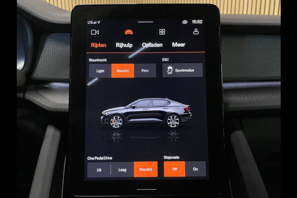 Polestar 2 Long Range Single Motor 78 kWh|93% SOH|TREKH|MAGNESIUM|MEMORY|CAMERA|STOEL-,STUURVERW.|ACC|INCL.BTW|1e EIG|NL-AUTO|NAP|